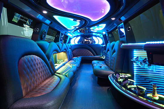 20 passenger limousine interior