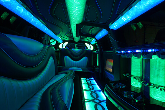 stretch limo interior